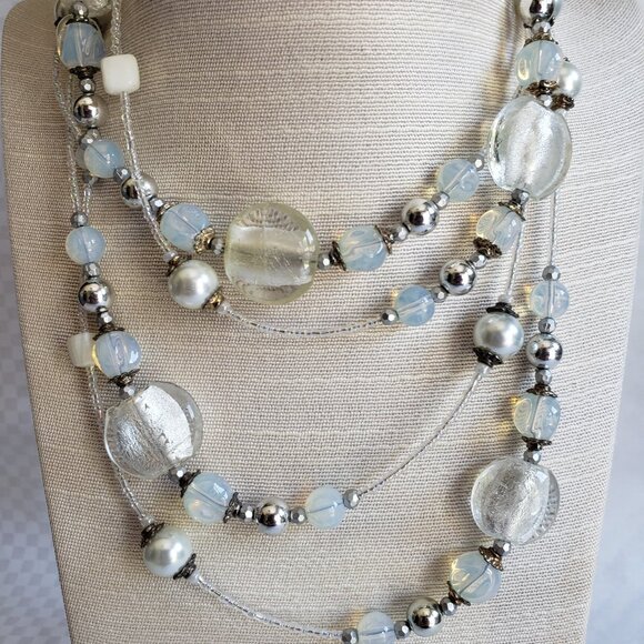 Extra Long Beaded Vintage Necklace - Picture 1 of 7